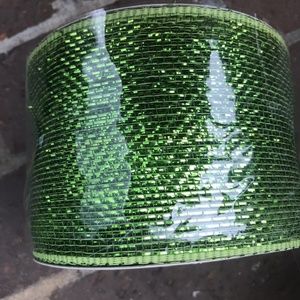 Apple Green Mesh Ribbon NEW
